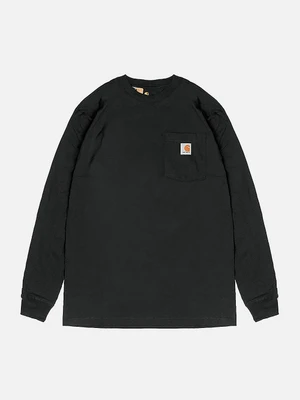 (K126) 워크 포켓 긴팔티 BLACK